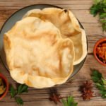 Pappadoms with chutney an ideal appetizer within Indian or Asian Meals. High resolution image 45Mp using Canon EOS R5